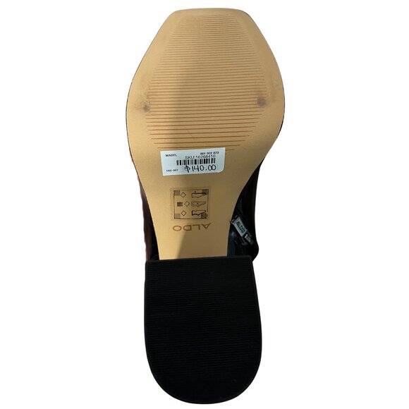 ALDO Mabel Block Heel Ankle Booties Black Size 7.5 Brand New Stylish ALDO BOOTS - Picture 4 of 5